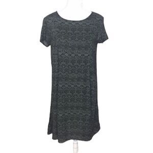 H&M Short Sleeve Black White Dot Dress Size 6
